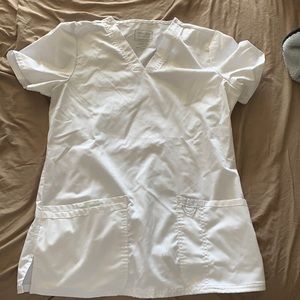 White Cherokee Scrub Top